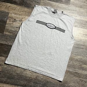 Vintage adidas Gym Tank Top Shirt Size XL Grey Y2K Athleisure Basketball KC